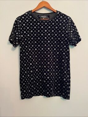 Men’s Knockoff Louis Vuitton Velvet T-Shirt
